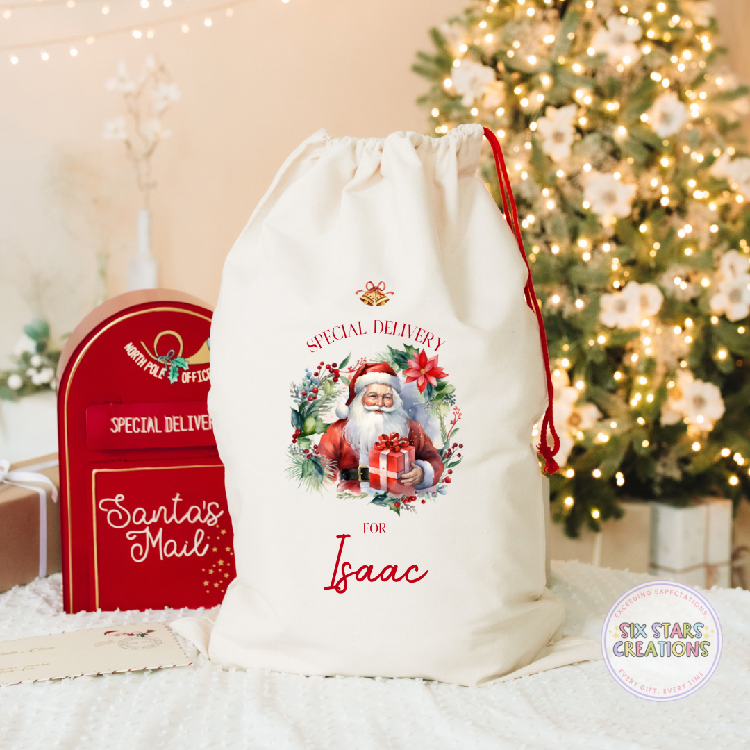 Christmas Santa Personalised Santa Sack