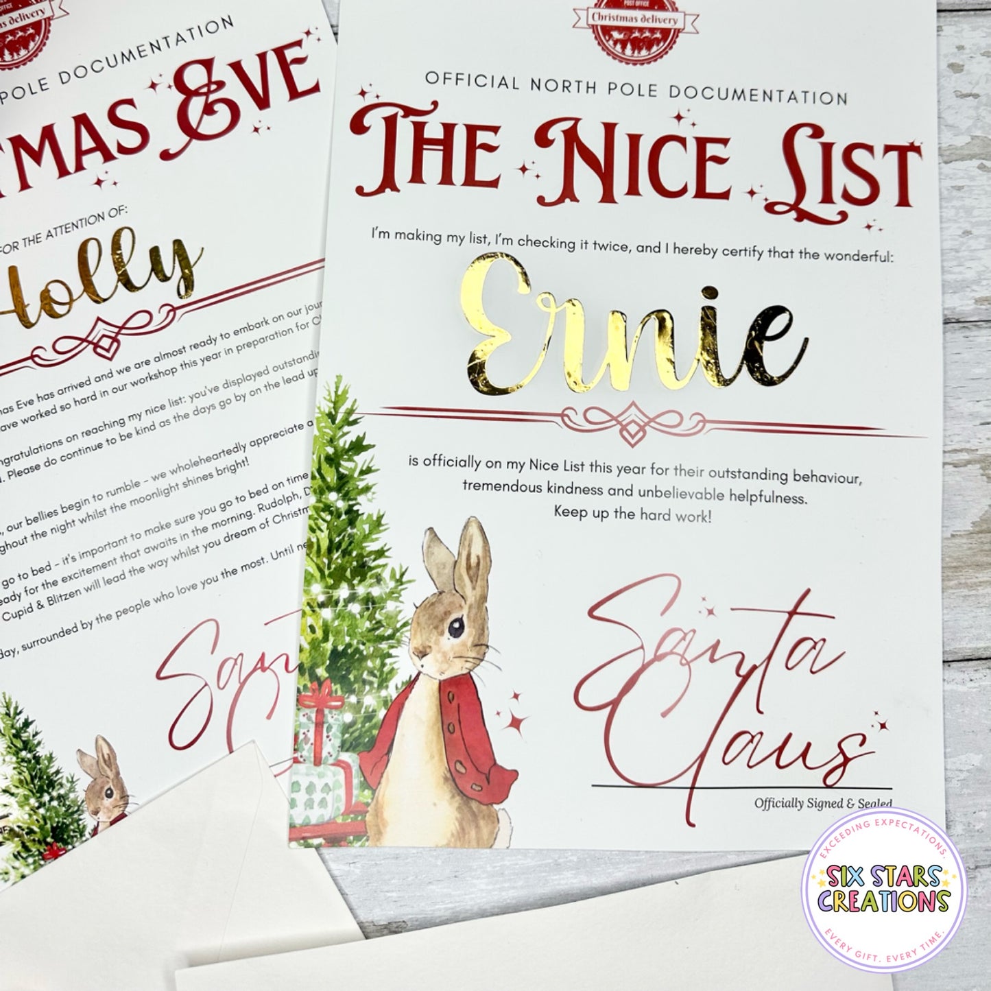 Candy Cane Lane Personalised Christmas Certificates