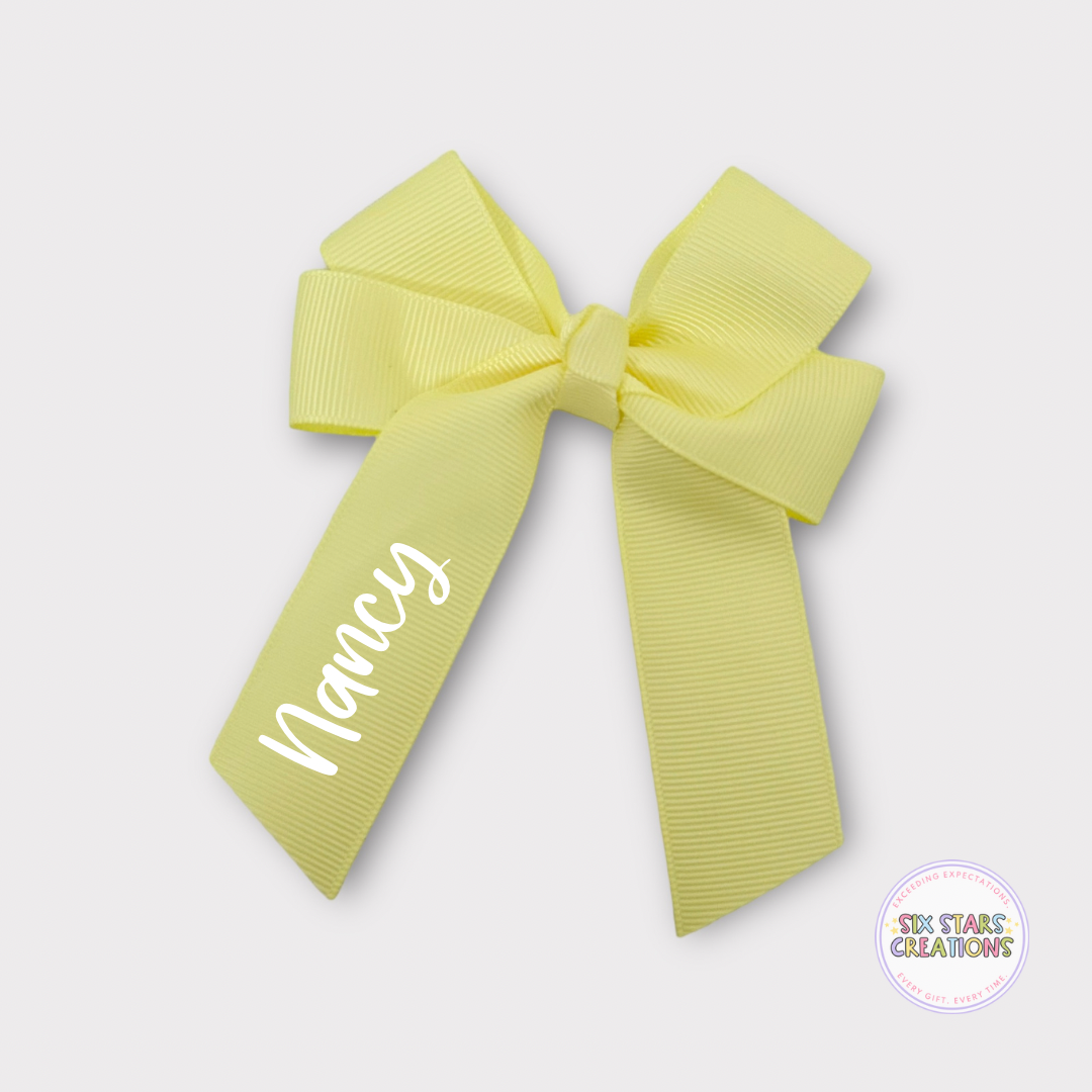 Personalised Lemon 4” Bow