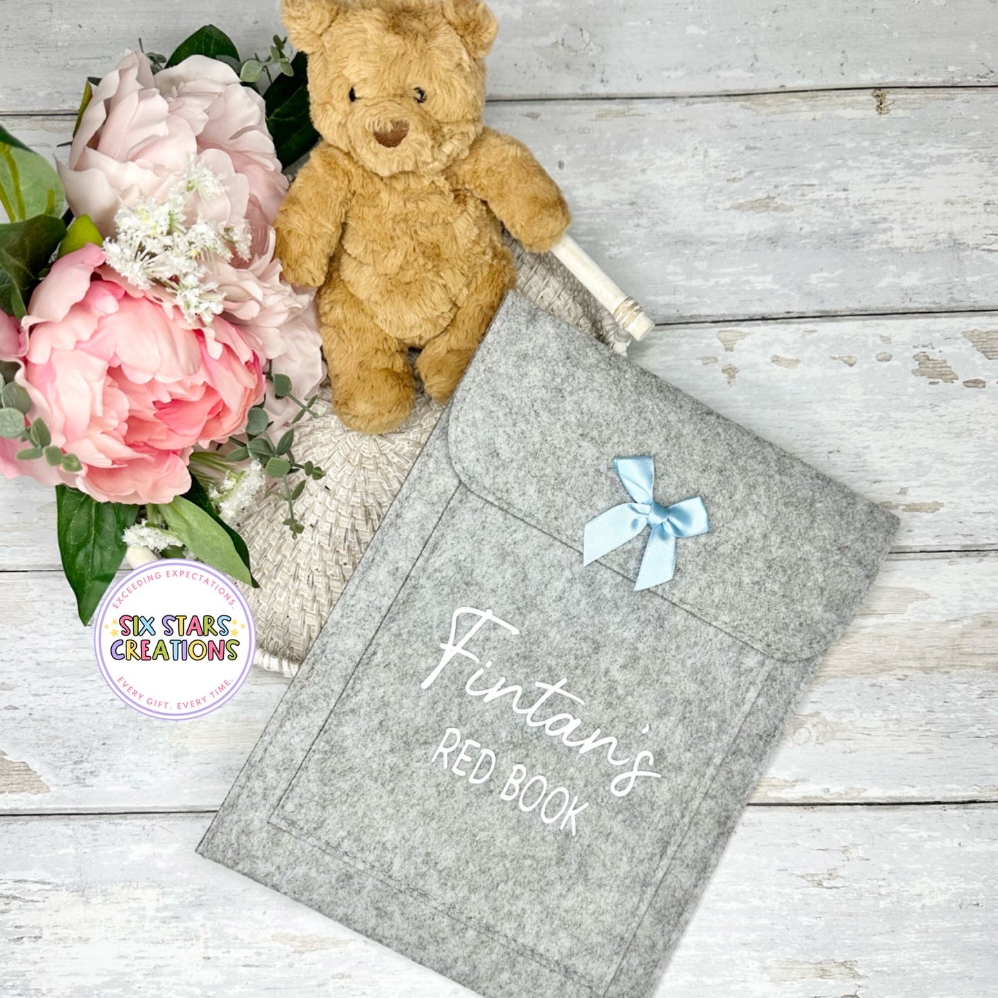Personalised Red Book Holder