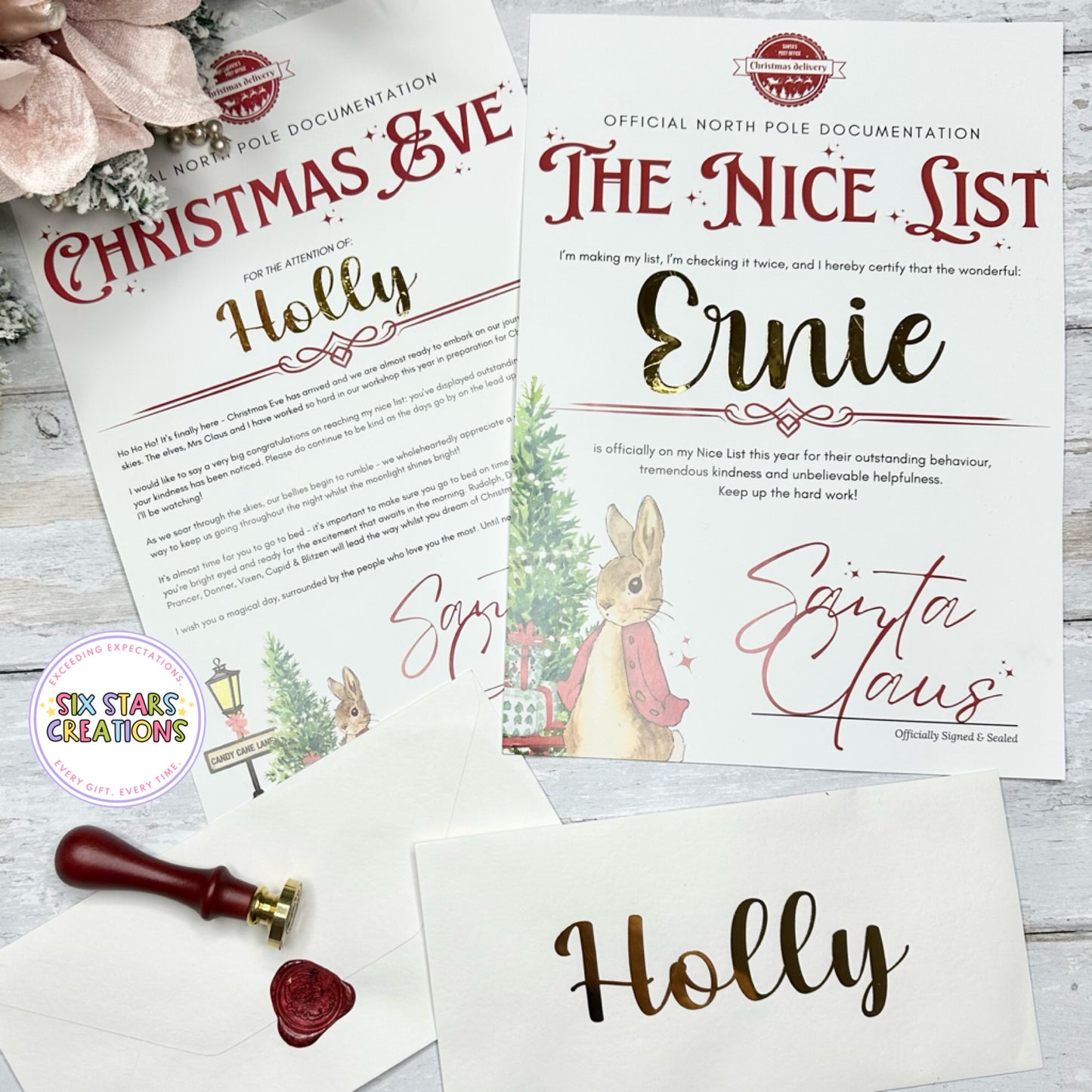 Candy Cane Lane Personalised Christmas Certificates