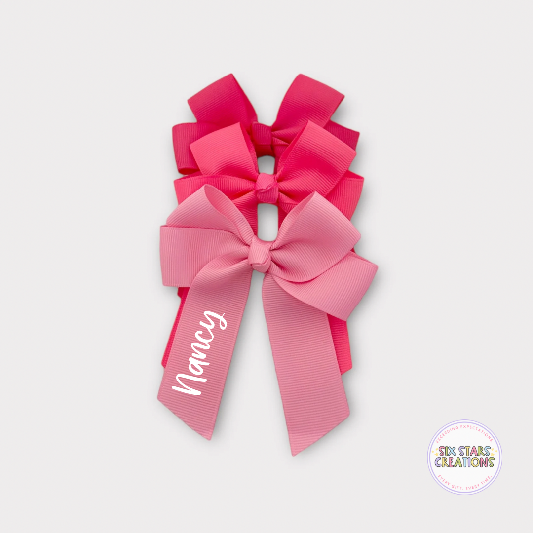 Personalised Bright Pink Trio