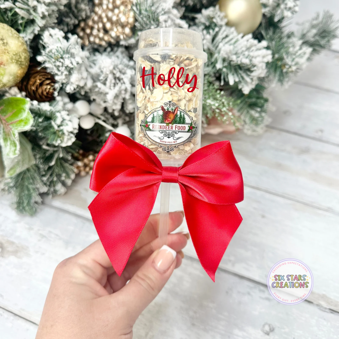 Reindeer Food Popper Personalised
