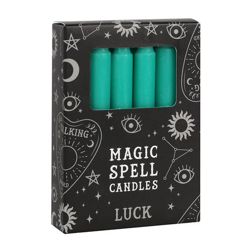 Green Luck & Prosperity Spell Candles – Pack of 12