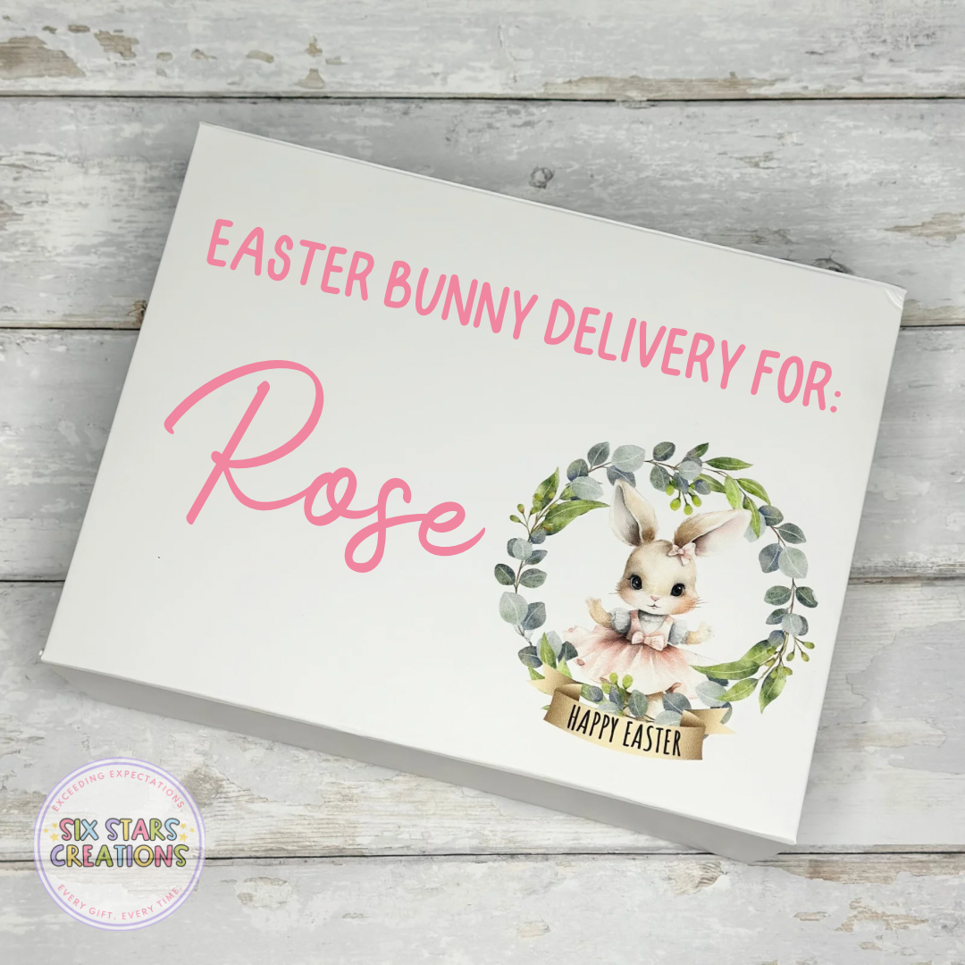 Personalised Easter Gift Box - Pink Bunny