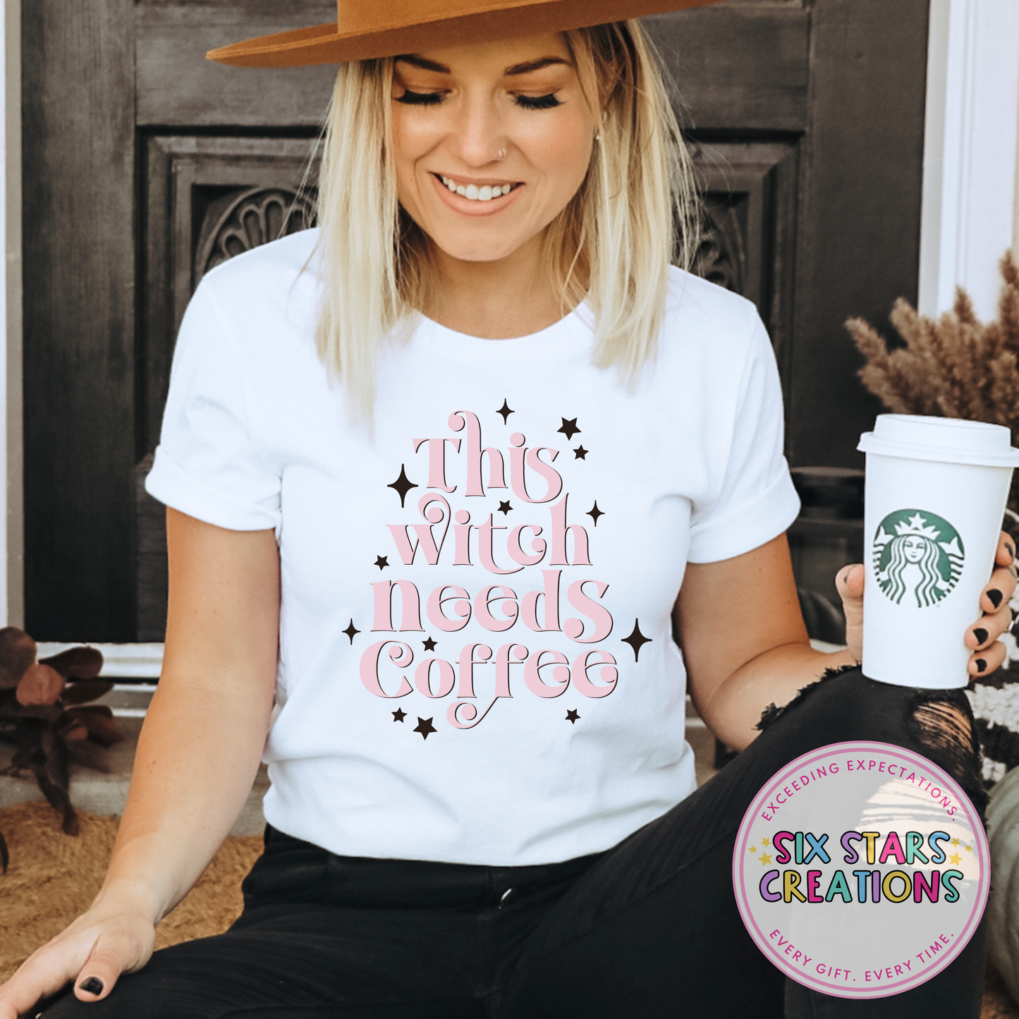 ‘THIS WITCH NEEDS COFFEE’ T-Shirt