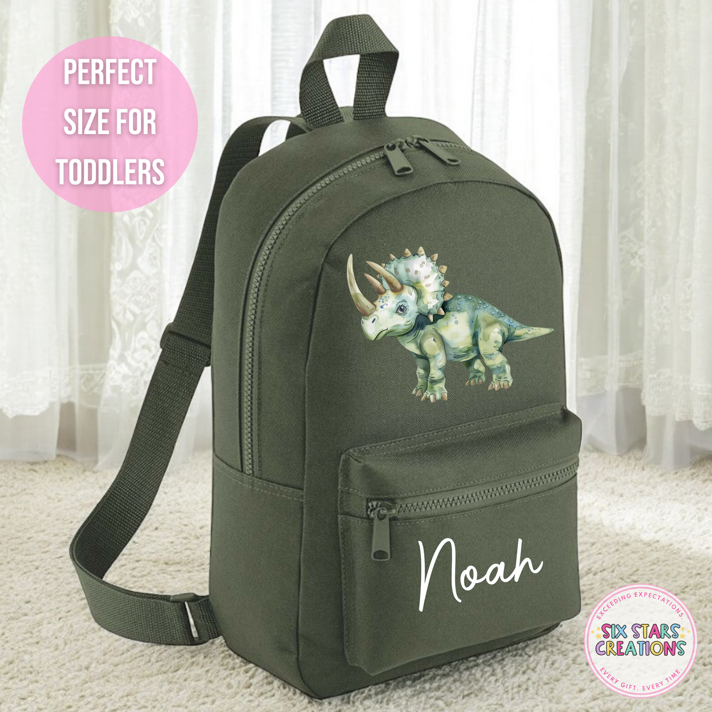 Personalised Toddler 7L Backpack - DINO