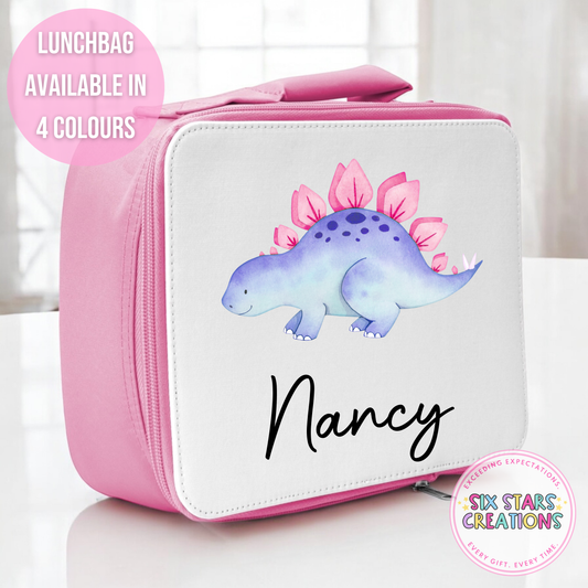 Lunch Bag - PURPLE DINO