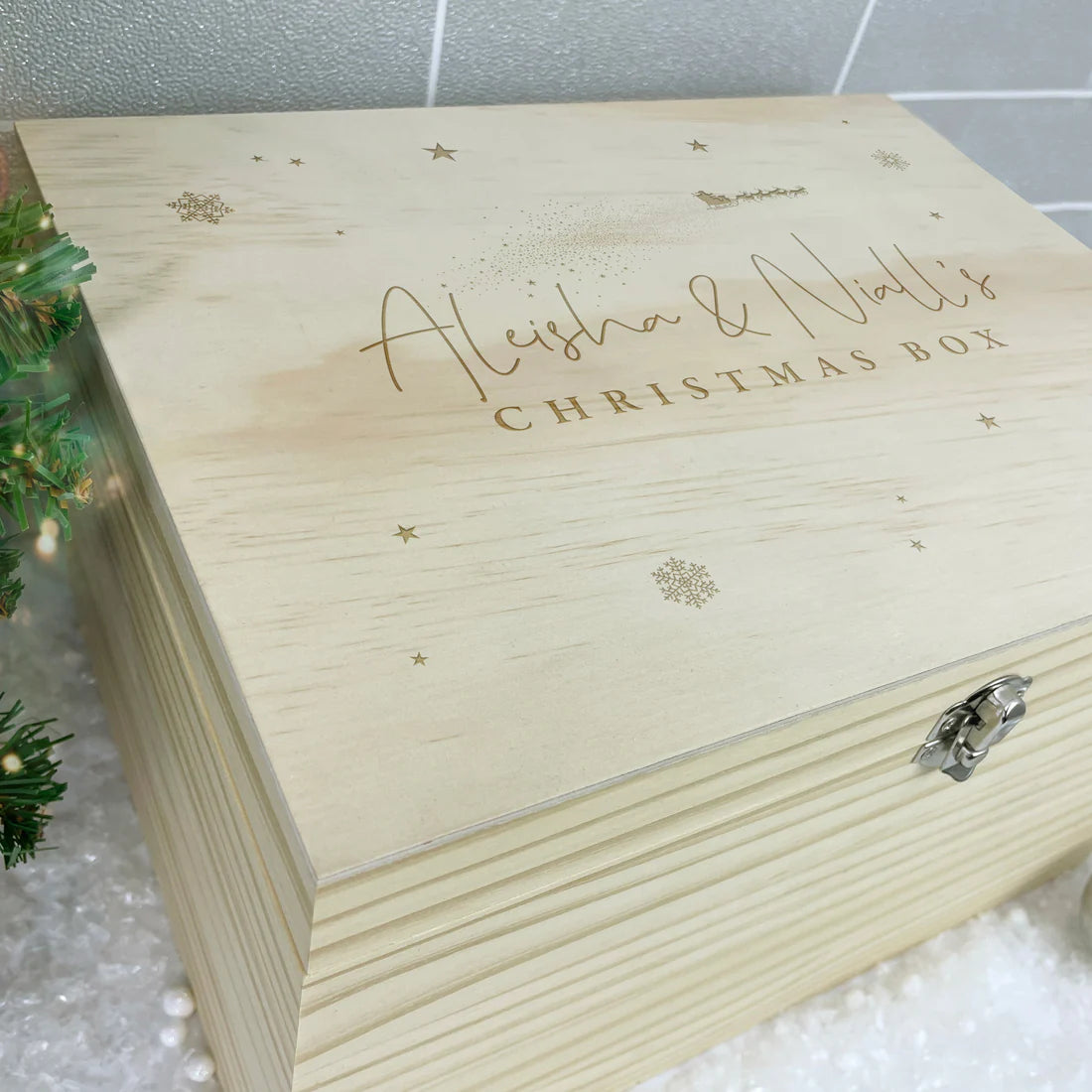 Personalised Couples Christmas Eve Box - 4 Sizes