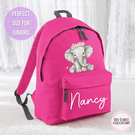 Personalised Junior 12L Backpack - ELEPHANT