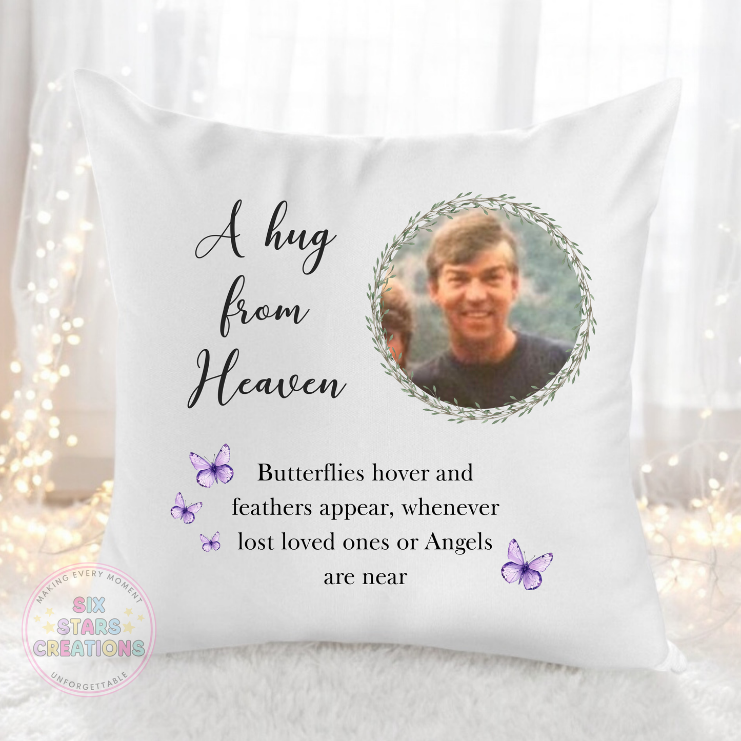‘A Hug From Heaven’ Photo Cushion