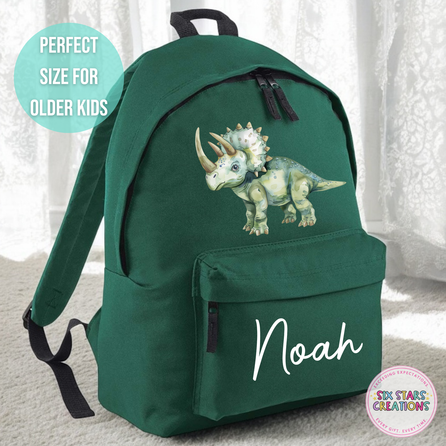 Personalised Older Children's 18L Backpack - DINO