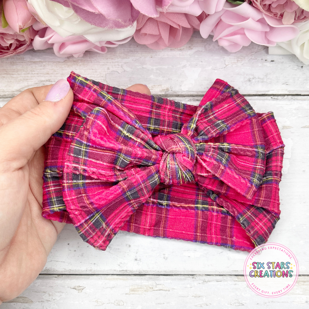 Tartan Braided Headwrap