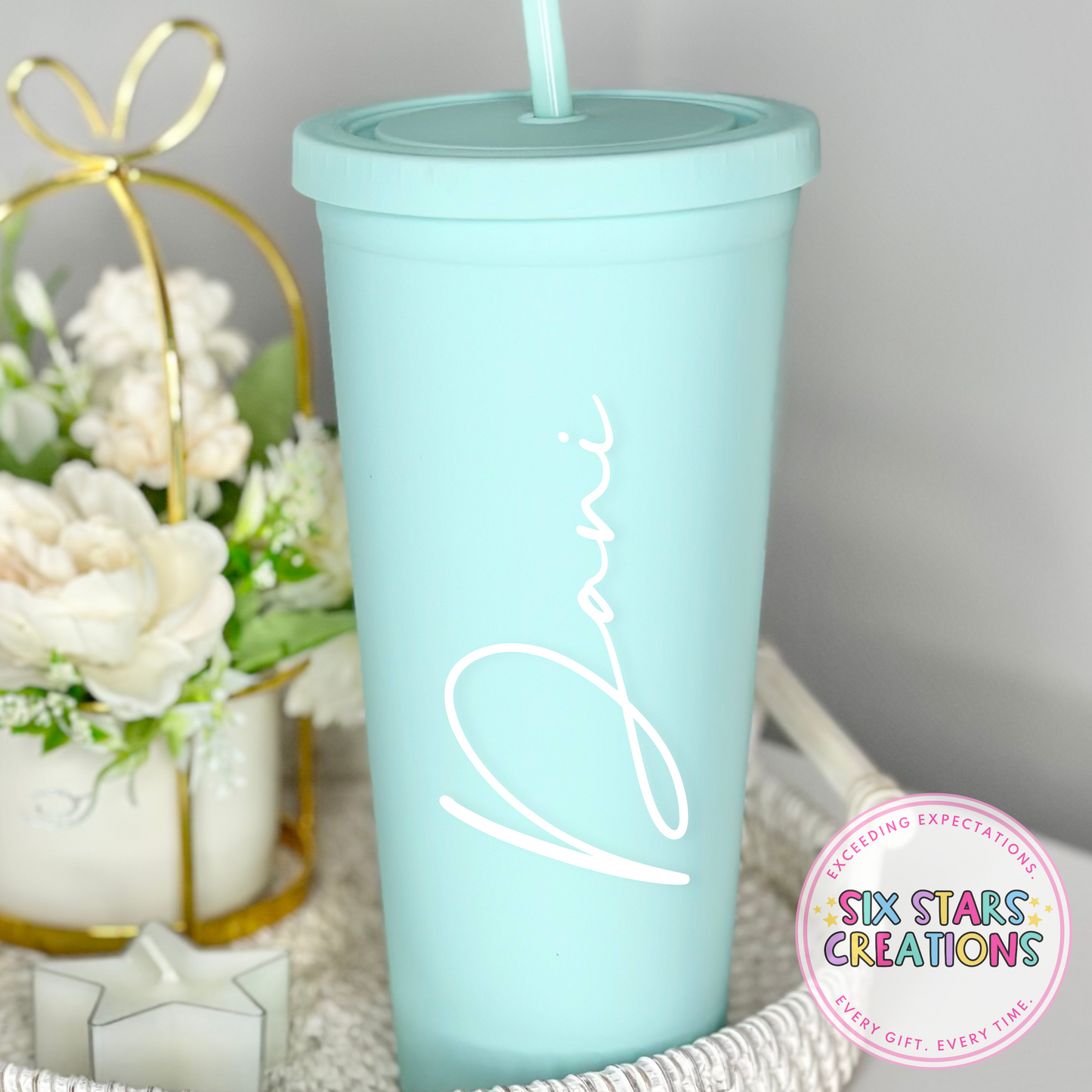 Pastel Mint Double Walled Tumbler