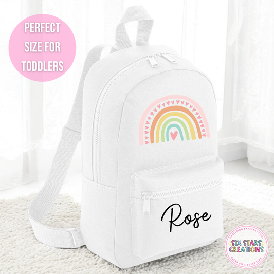 Personalised Toddler 7L Backpack - RAINBOW