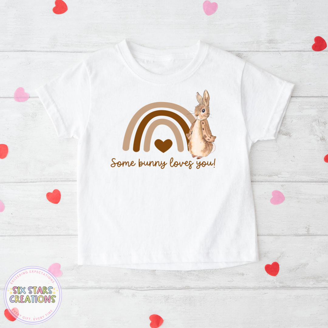 Neutral Some Bunny Loves You T-shirt