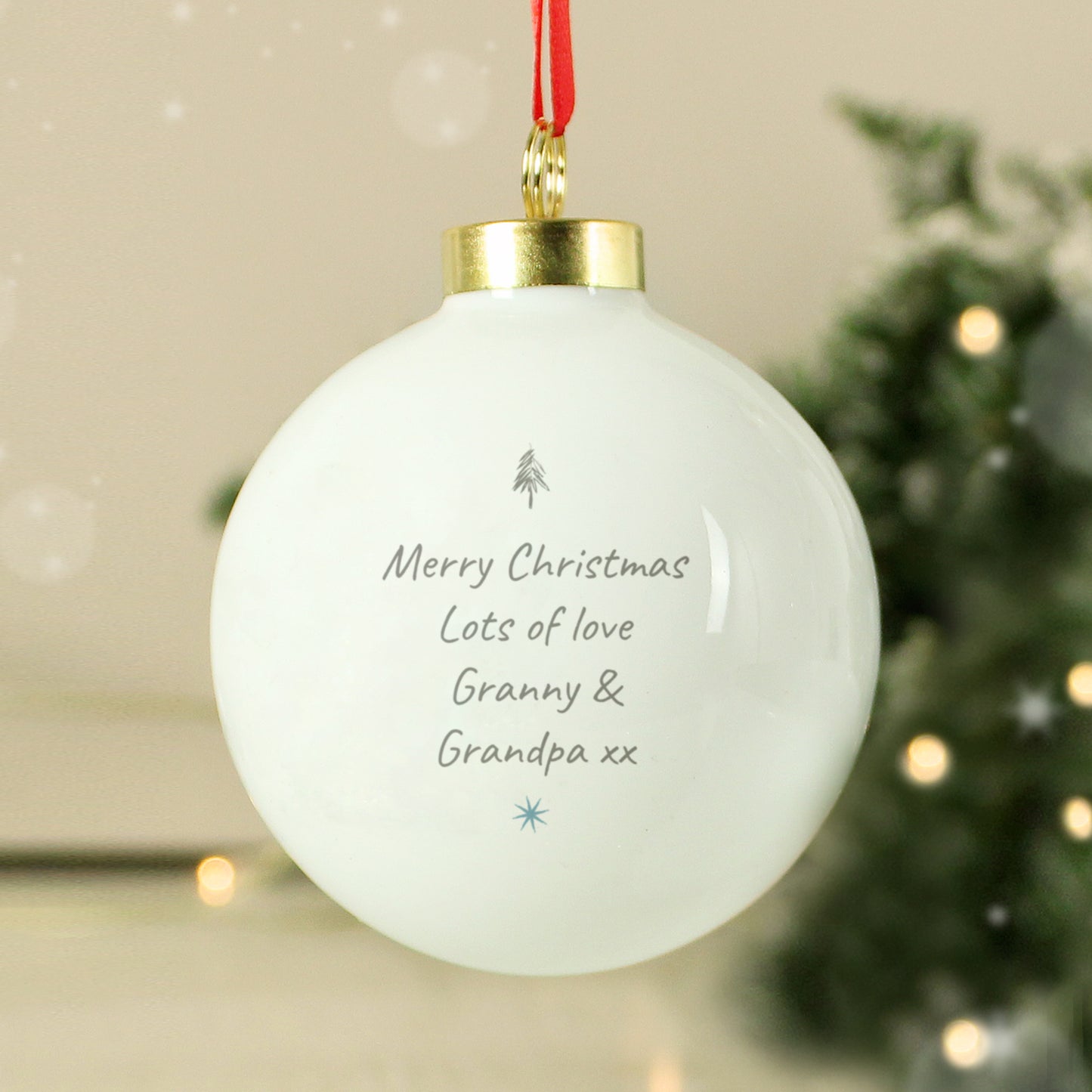 Personalised Baby Penguin Bauble