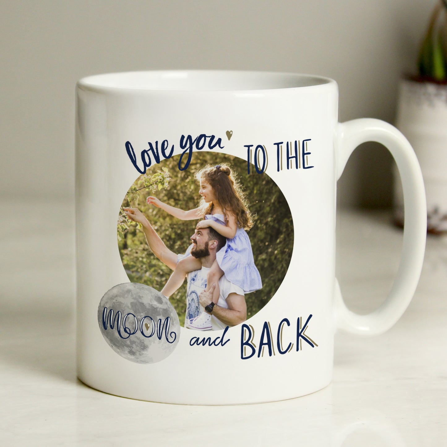 Personalised 'Love You To The Moon And Back' Photo Mug Father's Day Gift