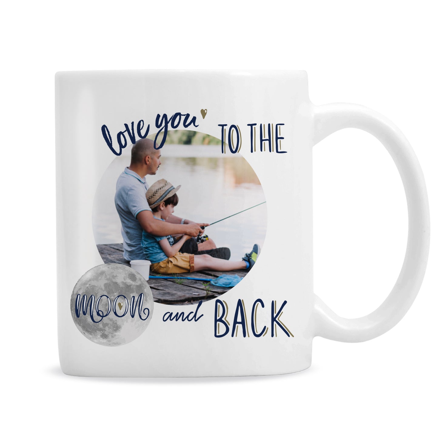 Personalised 'Love You To The Moon And Back' Photo Mug Father's Day Gift