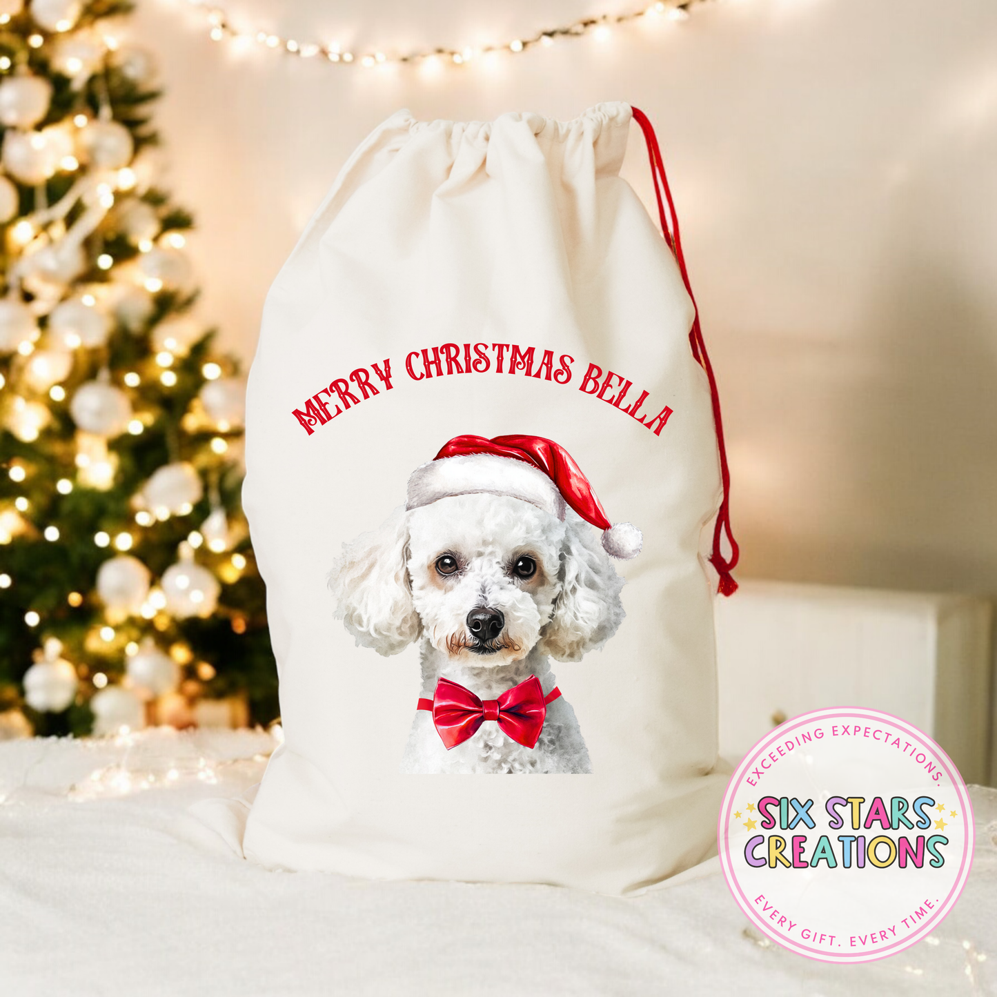 F-Z Dog Breed Personalised Christmas Sack