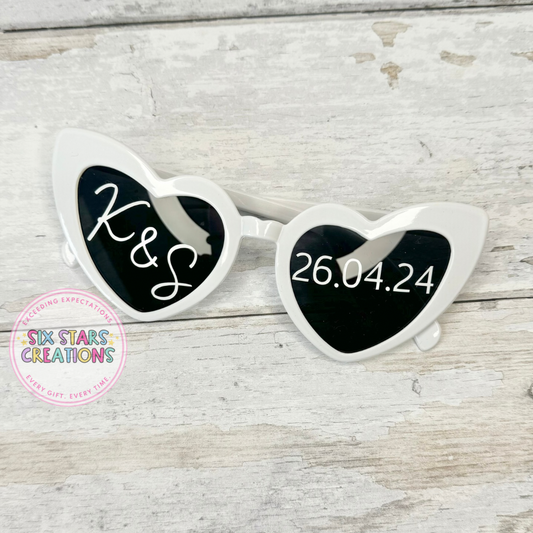 Personalised Heart Sunglasses