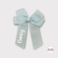 Personalised Blue Vapour 4” Bow