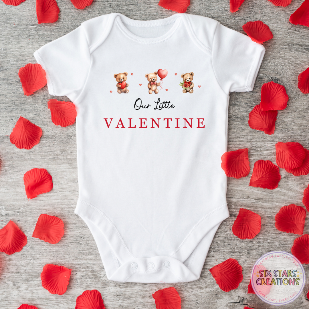 Our Little Valentine Baby Vest