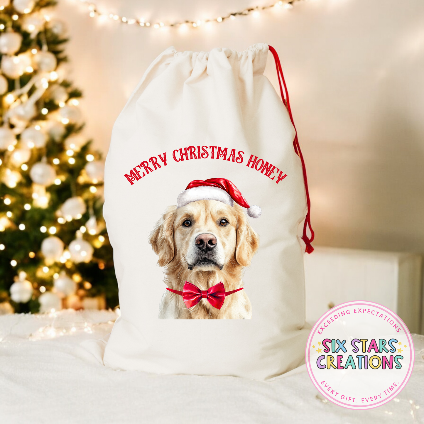 F-Z Dog Breed Personalised Christmas Sack