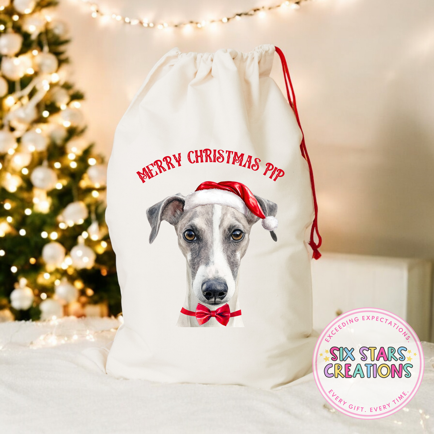 F-Z Dog Breed Personalised Christmas Sack