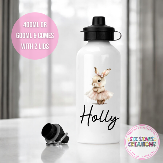 Premium Aluminium Water Bottle Comes With 2 Lids - BUNNY