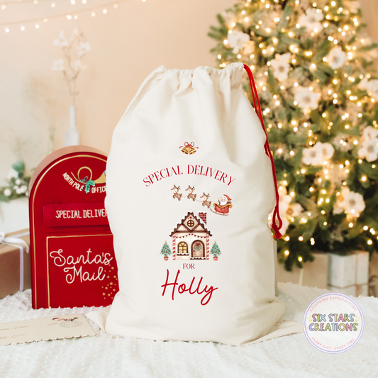 Santa’s Sleigh Personalised Santa Sack