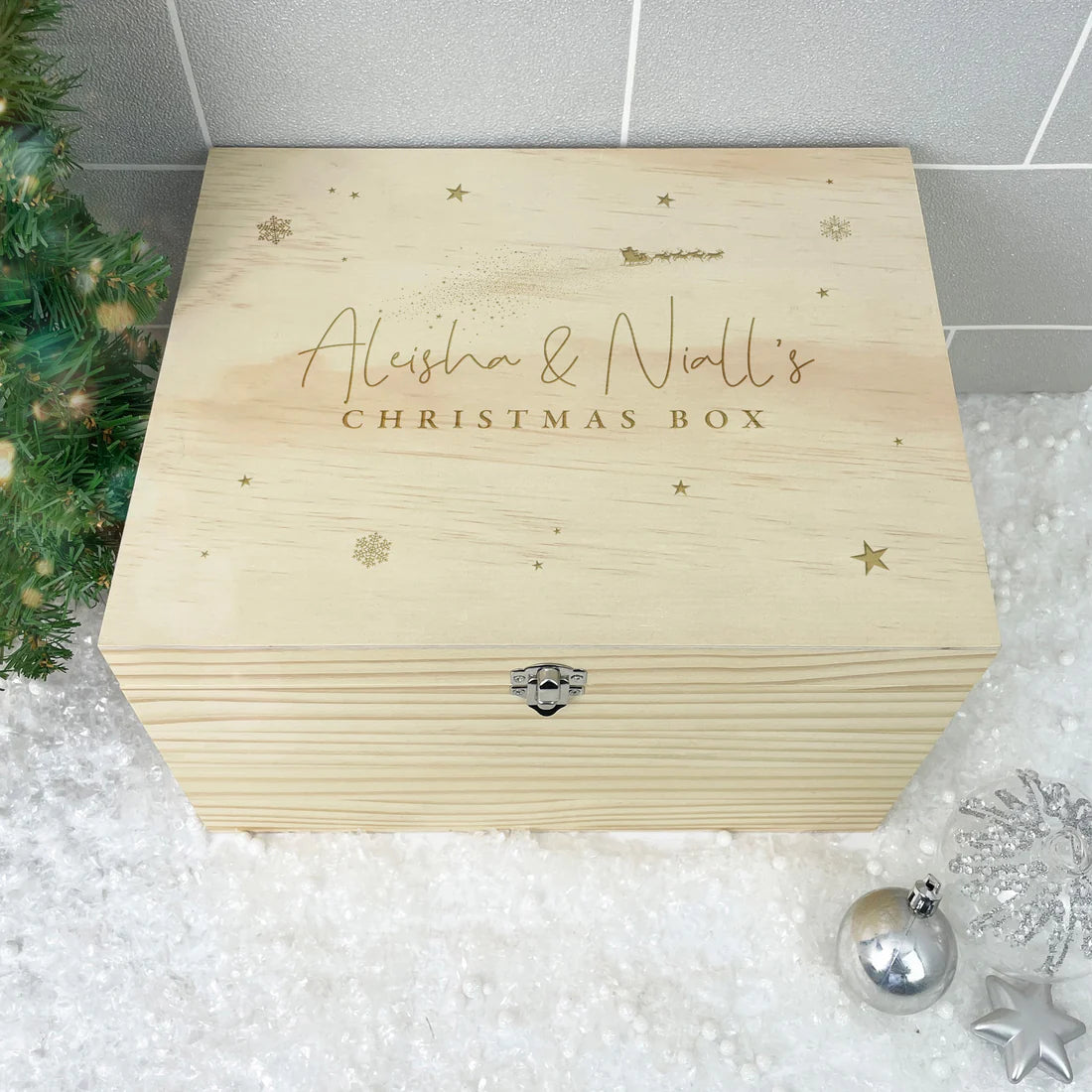 Personalised Couples Christmas Eve Box - 4 Sizes