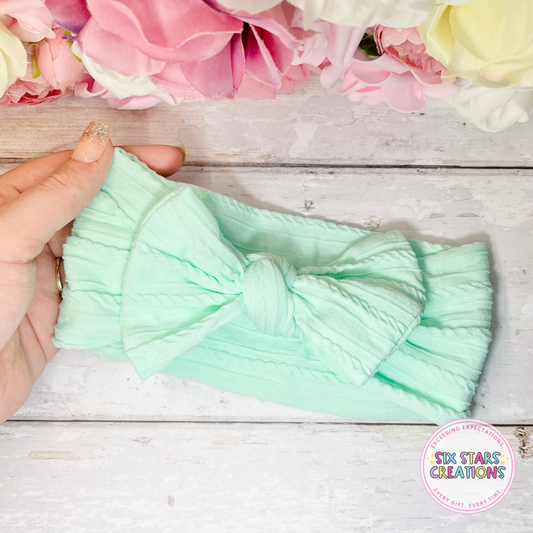 Mint Braided Headwrap