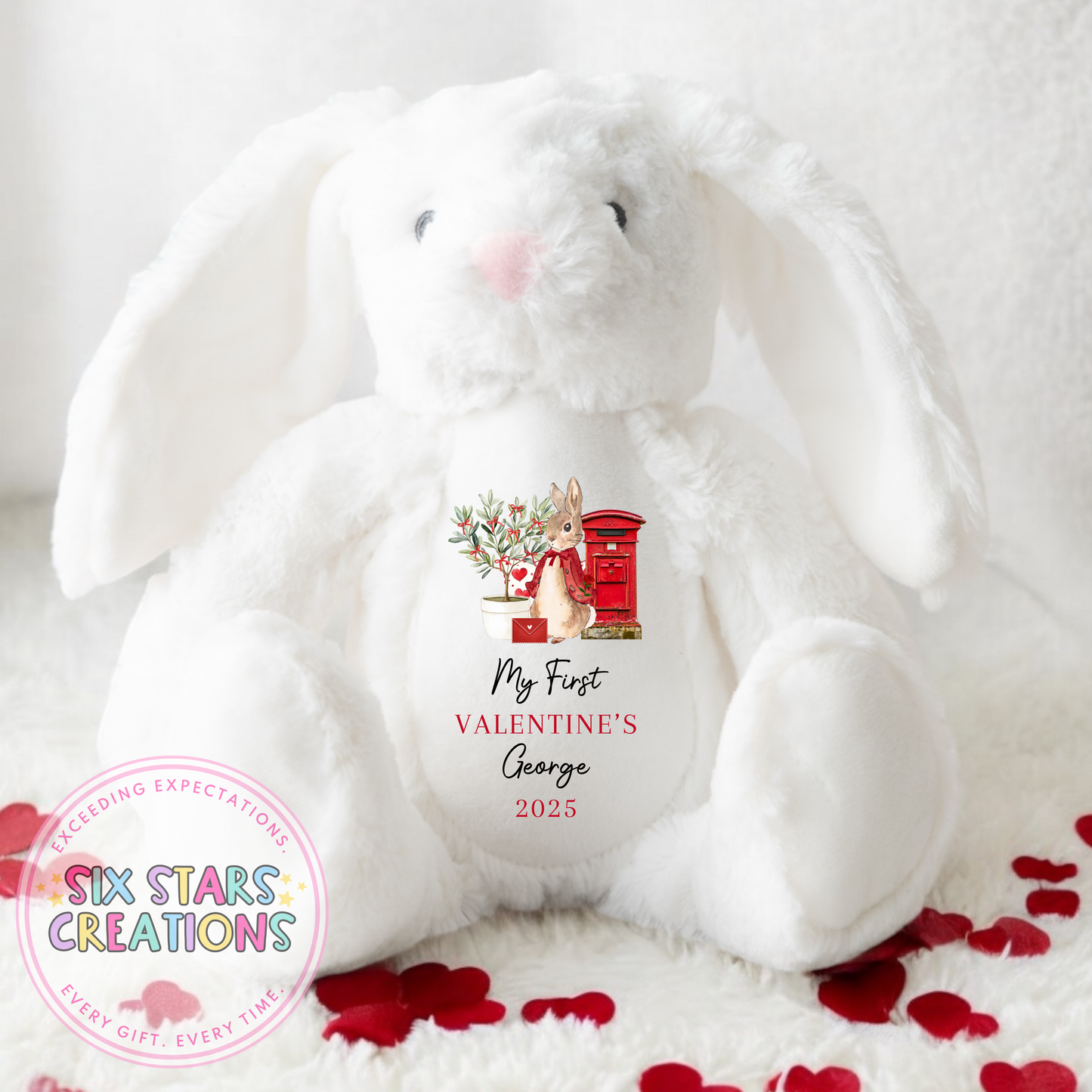 Personalised Valentine's Bunny - My First Valentine's Design