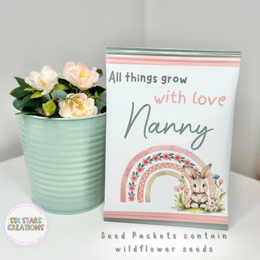 Sage Plant Pot & Seed Packet Mothers Day Gift Set