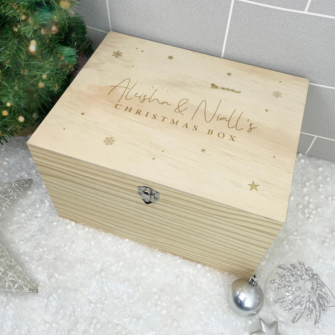 Personalised Couples Christmas Eve Box - 4 Sizes