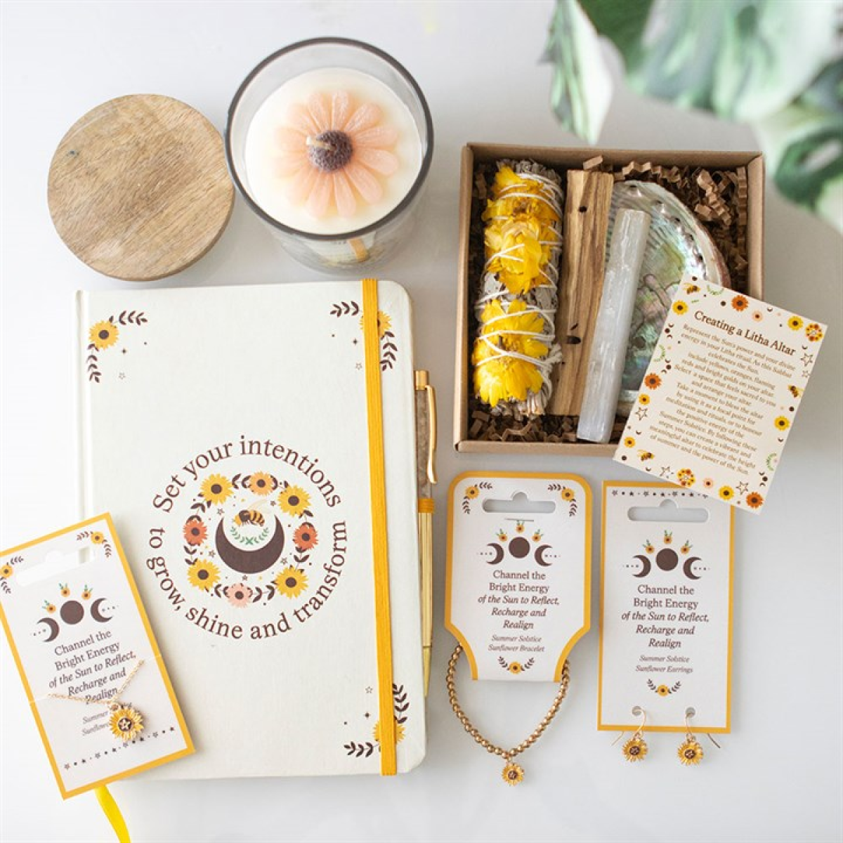 Set Your Intentions Journal with Citrine Pen