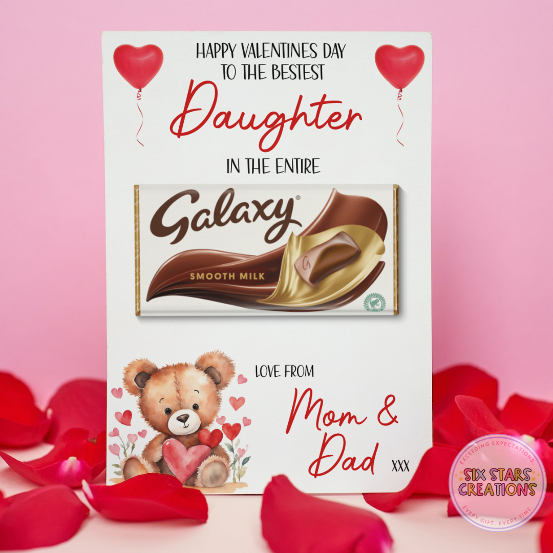 Happy Valentines Day Personalised “In The Entire Galaxy” Chocolate Gift