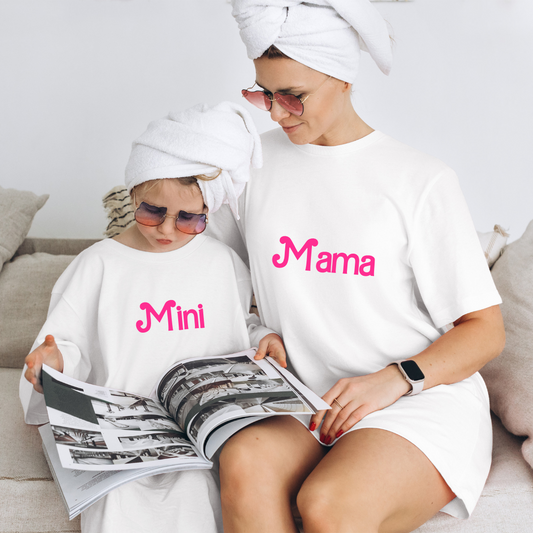 Mama & Mini T-shirt Set White