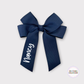 Personalised Navy 4” Bow