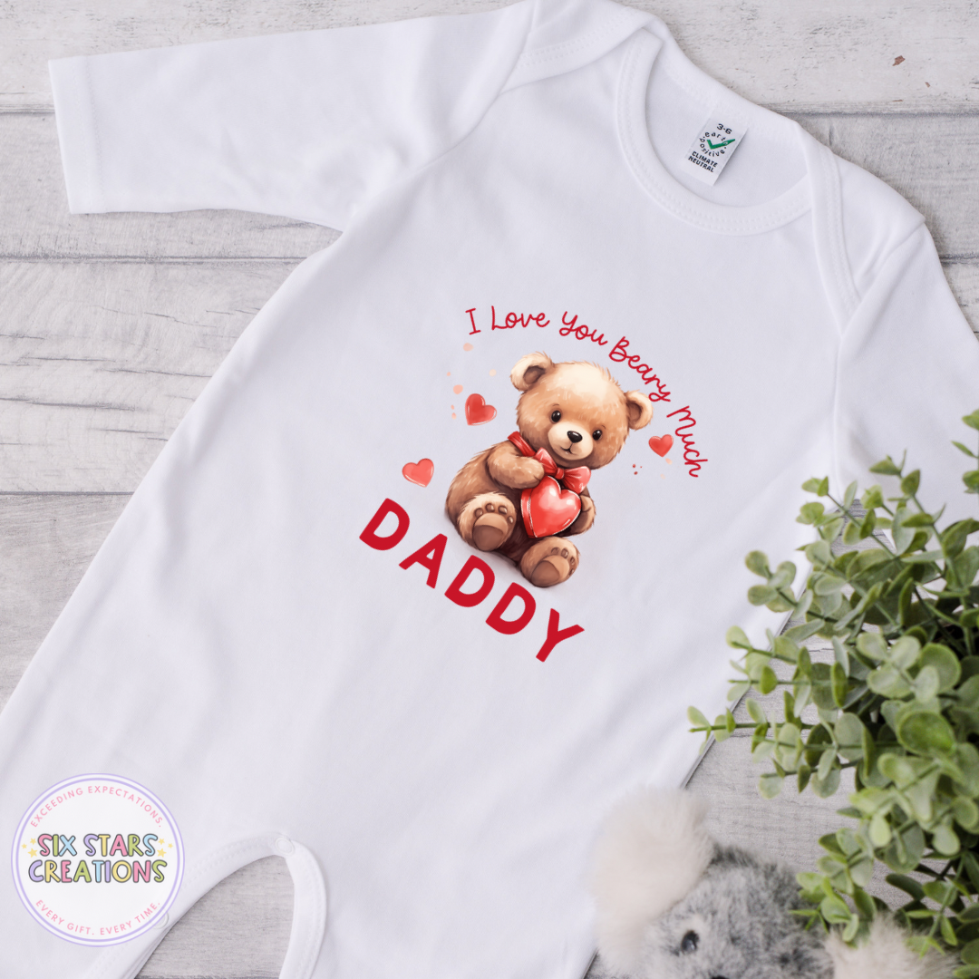 I Love You Beary Much Daddy Baby Romper