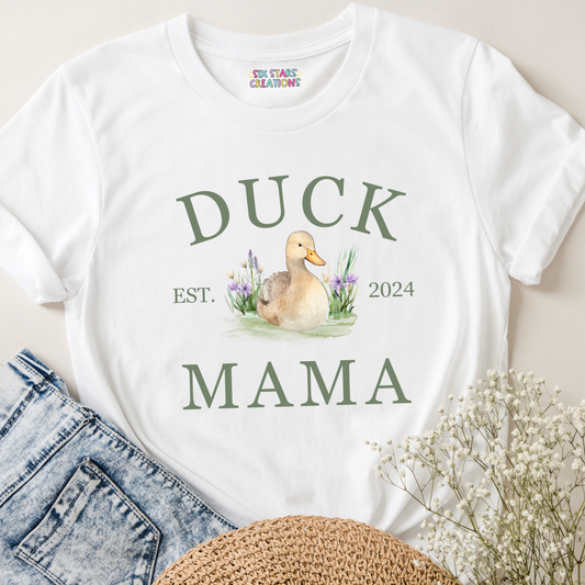 Duck Mama T-shirt - Sage