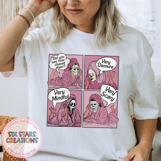 ‘Very Demure, Very Mindful, Very Scary’ T-Shirt