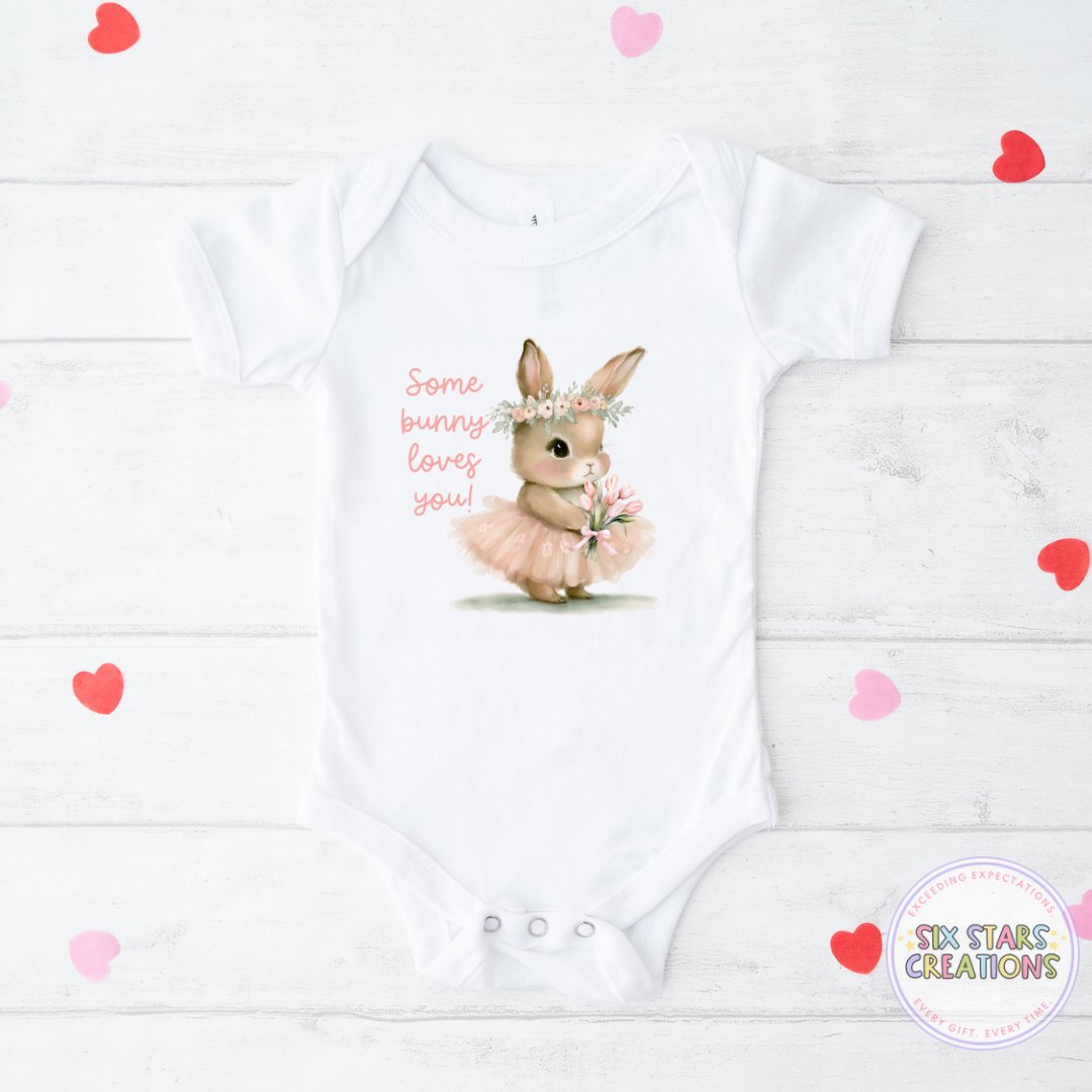 Some Bunny Loves You Baby Vest