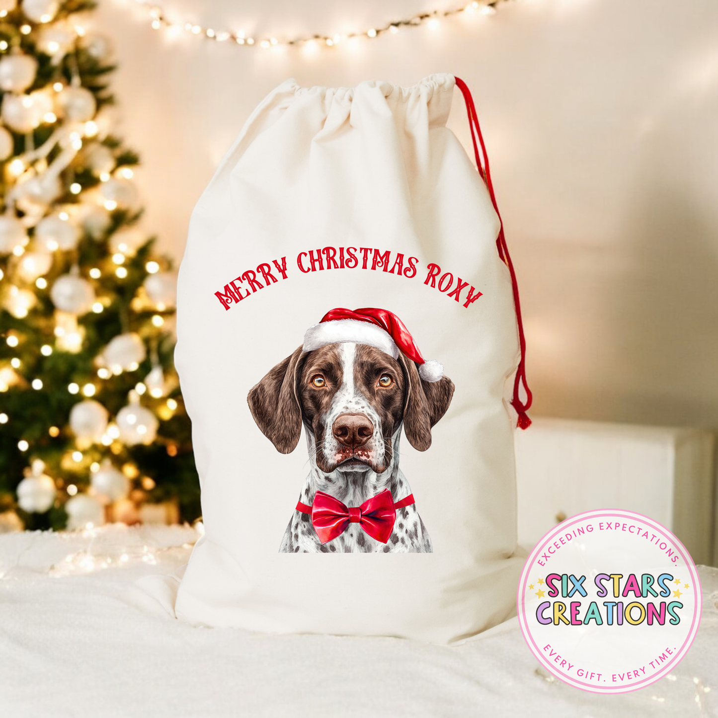 F-Z Dog Breed Personalised Christmas Sack