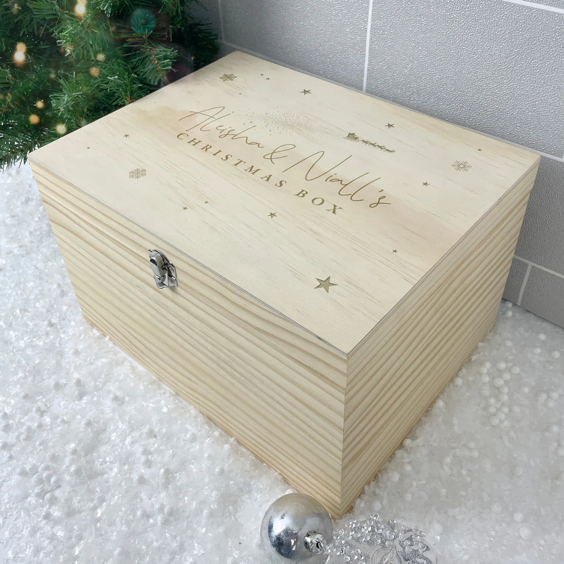 Personalised Couples Christmas Eve Box - 4 Sizes