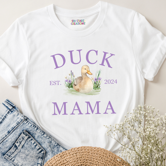 Duck Mama T-shirt - Lavender