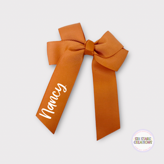 Personalised Ginger 4” Bow