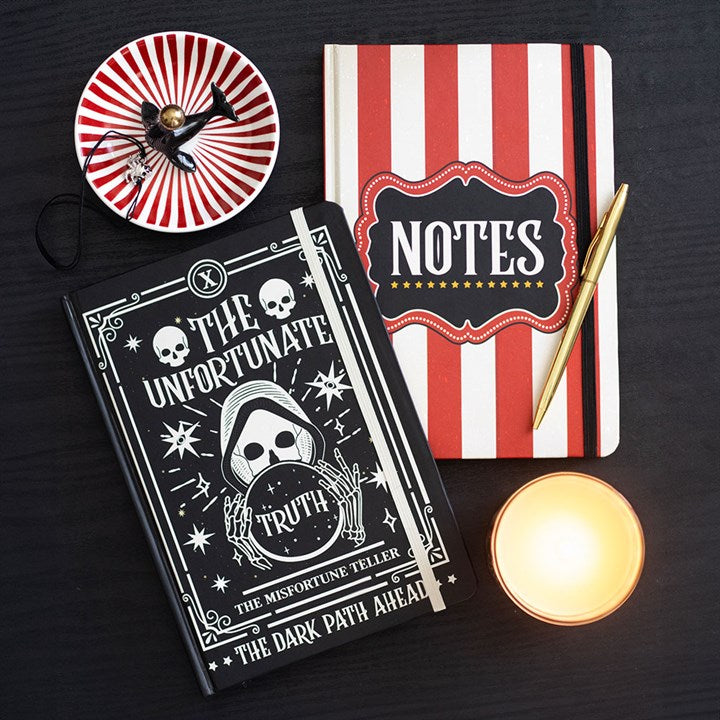 Red Circus Stripe A5 Notebook