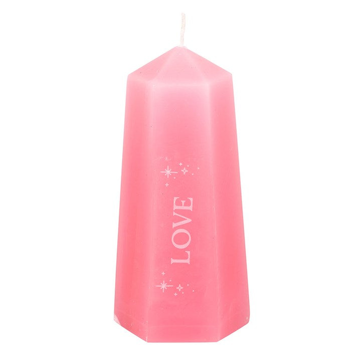 Love Crystal Candle with Hidden Rose Quartz